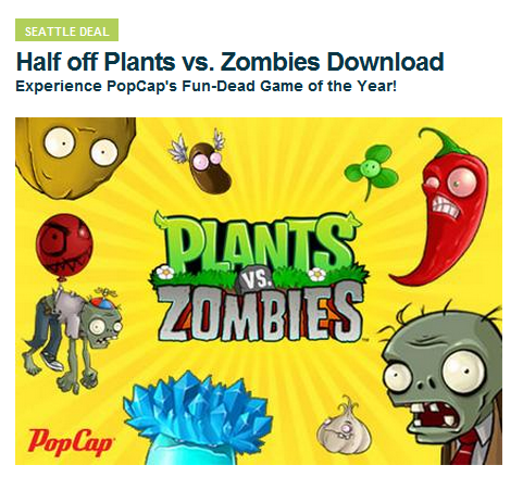 Plants vs zombies free download popcap full version game