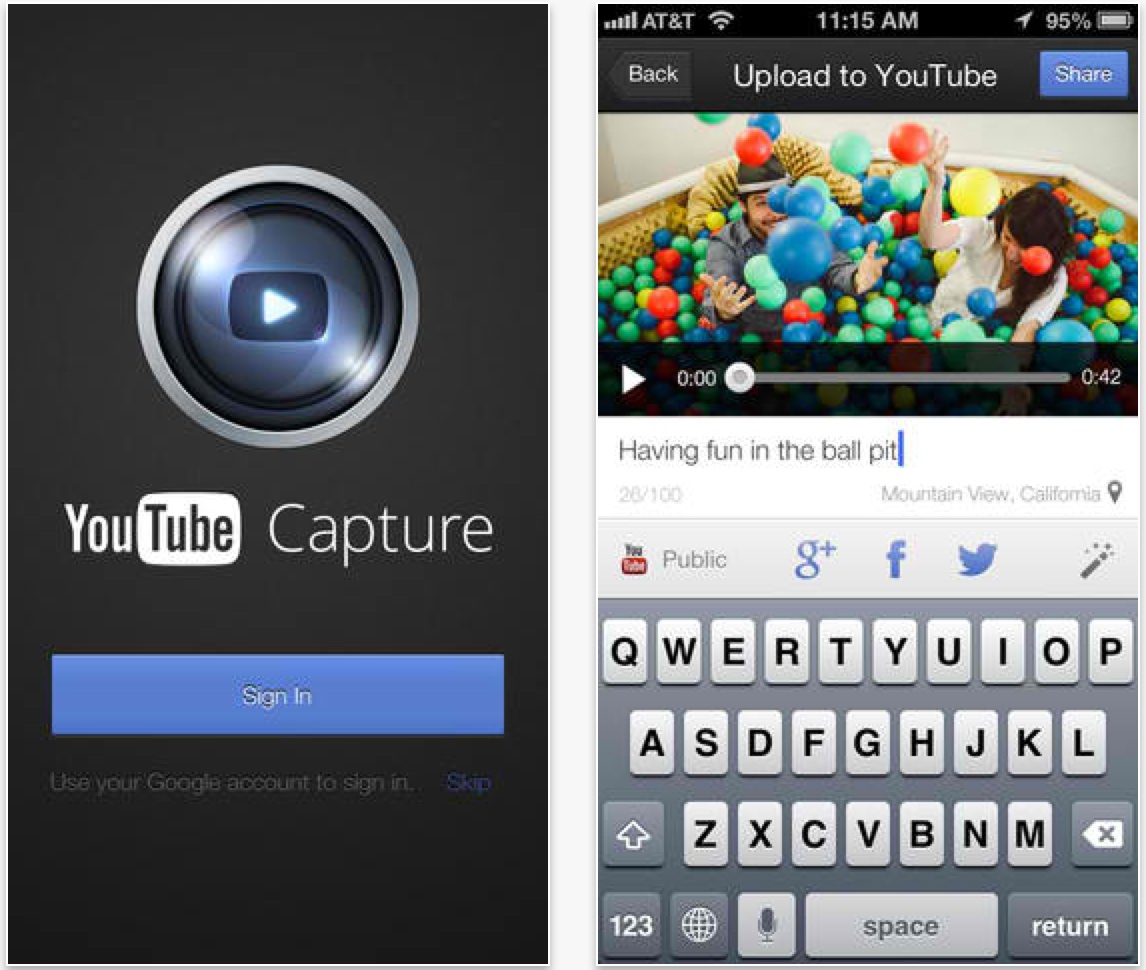 YouTube "Capture" App Lets You Record, Share Directly From iPhone - Lauren Goode - Product News ...