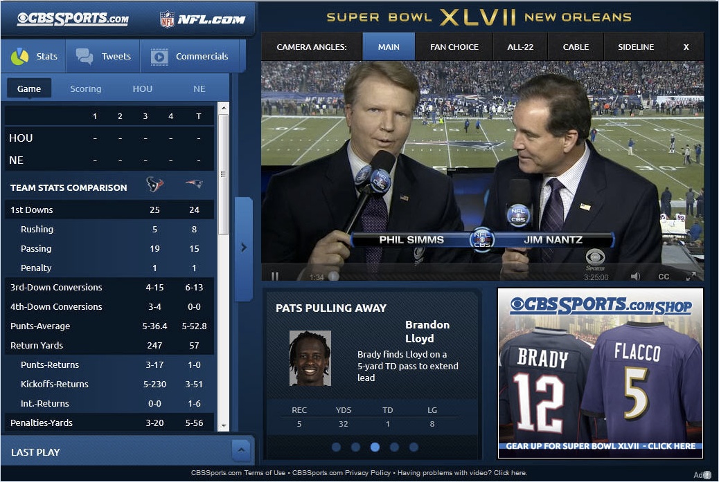 CBS Streams Super Bowl Live on the Web for Free Peter Kafka Media