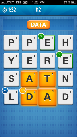 Ruzzle data