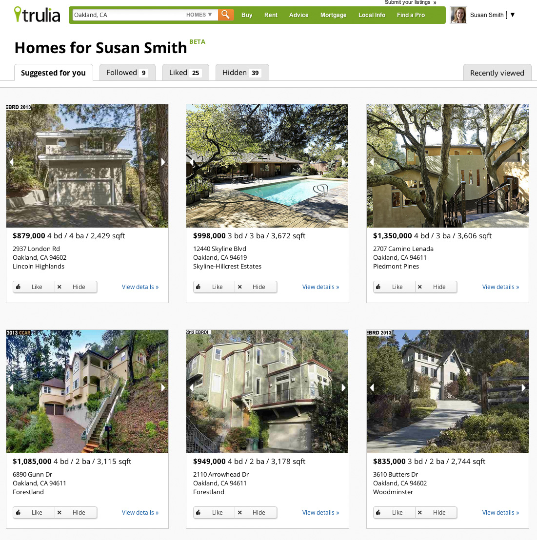 Trulia Suggests Launches for Smarter Home Discovery Bonnie Cha