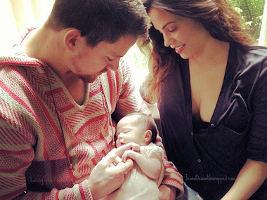 Channing Tatum and his wife released the first public photo of their baby on Facebook