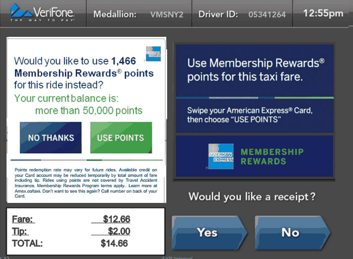 American Express to Let Cardholders Pay NYC Taxi Fares With Points