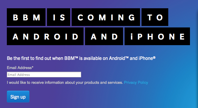 BlackBerry Messenger Hits Android and iOS This Weekend - John ...